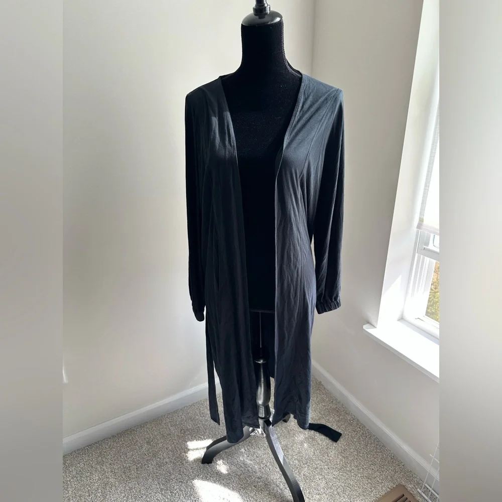 Women’s Monuit Black Stretch Knit‎ Robe
